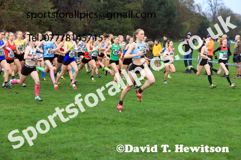 Womens Under-17s and Under-20s 2025 Liverpool Cross Challenge, Sefton Park, Saturday, November 22th. Photo: David T. Hewitson/Sports for All Pics